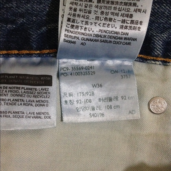 Levis Mens 569 Shorts Size 36 - Picture 5 of 5